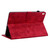 iPad 10.2 2021 / Air 10.5 Lily Embossed Leather Smart Tablet Case - Red