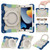 iPad 10.2 2021 Armor Contrast Color Silicone + PC Tablet Case - Colorful Blue iPad 10.2 2021 Armor Contrast Color Silicone + PC Tablet Case - Colorful Blue