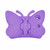 iPad 10.2 2021 Butterfly Bracket Style EVA Children Falling Proof Cover Protective Case - Purple