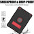 iPad 10.2 2021 Contrast Color Robot Shockproof Silicone + PC Tablet Case - Black Red
