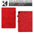 iPad 10.2 2021/2020/2019 / 10.5 2019/2017 Tower Embossed Leather Smart Tablet Case - Red