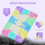 iPad 10.2 2021/2020/2019 Kickstand PC Hybrid Silicone Tablet Case - Colorful Purple