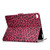 iPad 10.2 Colored Drawing Pattern Horizontal Flip PU Leather Case with Holder & Card Slot & Sleep / Wake-up Function - Red Pink Leopard