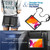 iPad 10.2 Contrast Color Silicone + PC Combination Case with Holder - Black