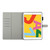 iPad 10.2 Cross Texture Painted Horizontal Leather Case with Sleep / Wake-up Function & Card Slot & Holder & Wallet - White Peony Flower