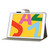 iPad 10.2 Cross Texture Painted Horizontal Leather Case with Sleep / Wake-up Function & Card Slot & Holder & Wallet - White Peony Flower