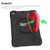 iPad 10.2 EVA + PC Flat Protective Shell with 360 ° Rotating Bracket - Black+Red