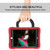 iPad 10.2 EVA + PC Flat Protective Shell with 360 ° Rotating Bracket - Red+Black