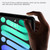 iPad 10.2 inch 2021 / 2019 PC+TPU Transparent Holder Tablet Case - Black