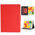 iPad 10.2 Solid Color Horizontal Flip Leather Case with Card Slots & Holder & Sleep / Wake-up Function - Red