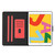 iPad 10.2 Solid Color Horizontal Flip Leather Case with Card Slots & Holder & Sleep / Wake-up Function - Red