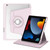 iPad Pro 10.2 2021/2020/2019 Acrylic 360 Rotation Detachable Leather Tablet Case - Sand Pink