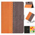 iPad Pro 10.5 2019 / 10.2 Stitching Solid Color Smart Leather Tablet Case - Orange
