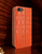 Piel Frama 505 Orange Crocodile FramaSlim Leather Case for iPhone 16e | iPhone 17e