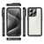 iPhone 15 Pro RedPepper Shockproof IP68 Waterproof PC + TPU Protective Case - Black