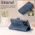 iPhone 12 Pro Max Suteni J07 Multi-functional Horizontal MagSafe Denim Leather Phone Case - Blue
