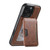 iPhone 12 Pro Max Suteni M3 Card Bag MagSafe Cowhide Texture Leather Phone Case - Brown