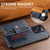 iPhone 12 Pro Max Suteni M4 Magnetic Card Bag MagSafe Leather Phone Case - Blue