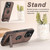 iPhone 12 Suteni G2 Holder Denim Leather Back MagSafe Phone Case - Brown