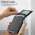 iPhone 12 Suteni H19 Carbon Fiber Grain 2-in-1 MagSafe Removable Card Box Back Phone Case - Black