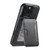 iPhone 14 Pro Max Suteni M3 Card Bag MagSafe Cowhide Texture Leather Phone Case - Black