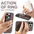 iPhone 14 Suteni G3 360 Rotation Holder MagSafe Denim Leather Back Phone Case - Brown