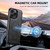 iPhone 14 Suteni M4 Magnetic Card Bag MagSafe Leather Phone Case - Black