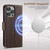iPhone 15 Pro Suteni J08 Multifunctional Cross Texture MagSafe Leather Phone Case - Brown