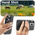 iPhone 15 Suteni G3 360 Rotation Holder MagSafe Denim Leather Back Phone Case - Black