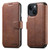 iPhone 15 Suteni Q05 2-in-1 Multi-function Detachable Wallet MagSafe Phone Case - Brown