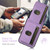 iPhone 16 Plus Suteni H03 Litchi Leather Card Bag Stand Back Phone Case - Purple