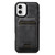 iPhone 16 Plus Suteni M5 Magnetic Card Bag MagSafe Leather Phone Case - Black