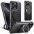 iPhone 16 Pro Max Suteni G3 Carbon Fiber Leather 360 Rotation Holder MagSafe Phone Case - Black iPhone 16 Pro Max Suteni G3 Carbon Fiber Leather 360 Rotation Holder MagSafe Phone Case - Black