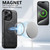 iPhone 16 Pro Max Suteni G5 Cowhide Leather MagSafe Magnetic Phone Case - Black
