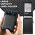 iPhone 16 Pro Max Suteni H19 Carbon Fiber Grain 2-in-1 MagSafe Removable Card Box Back Phone Case - Black