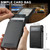 iPhone 16 Pro Max Suteni H19 Oil Wax 2-in-1 MagSafe Removable Card Box Back Phone Case - Black