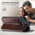 iPhone 16 Pro Max Suteni J05 Leather Magnetic MagSafe Phone Case - Brown