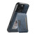 iPhone 16 Pro Max Suteni M3 Card Bag MagSafe Cowhide Texture Leather Phone Case - Blue