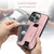 iPhone 16 Pro Suteni H13 Litchi Leather Wrist Strap Wallet Back Phone Case - Pink