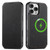 iPhone 16 Pro Suteni J06 Retro Matte Litchi Texture Leather MagSafe Phone Case - Black