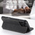 iPhone 16 Pro Suteni J06 Retro Matte Litchi Texture Leather MagSafe Phone Case - Black