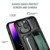 iPhone 16 Suteni H13 Card Wallet Wrist Strap Holder PU Phone Case - Black
