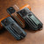 iPhone 16 Suteni H13 Card Wallet Wrist Strap Holder PU Phone Case - Black