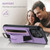 iPhone 16e Suteni H13 Litchi Leather Wrist Strap Wallet Back Phone Case - Purple