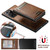 Samsung Galaxy Note20 Ultra 5G Suteni H19 Oil Wax 2-in-1 MagSafe Removable Card Box Back Phone Case - Brown