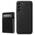 Samsung Galaxy S22 5G Suteni H19 Litchi Texture 2-in-1 MagSafe Removable Card Case Back Phone Case - Black