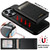 Samsung Galaxy S23 5G Suteni H19 Litchi Texture 2-in-1 MagSafe Removable Card Case Back Phone Case - Black