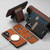 Samsung Galaxy S23+ 5G Suteni H17 Litchi Texture Leather MagSafe Detachable Wallet Phone Case - Black