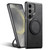 Samsung Galaxy S24+ 5G Suteni G3 Oil Wax 360 Rotation Holder MagSafe Back Phone Case - Black