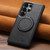 Samsung Galaxy S24+ 5G Suteni G3 Oil Wax 360 Rotation Holder MagSafe Back Phone Case - Black
